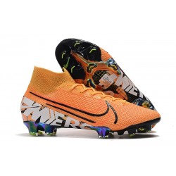 Nike Mercurial Superfly 7 Elite FG New Boots -Orange White Black