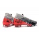 Nike Mercurial Superfly 7 Elite Neymar FG Chrome Black Red Platinum