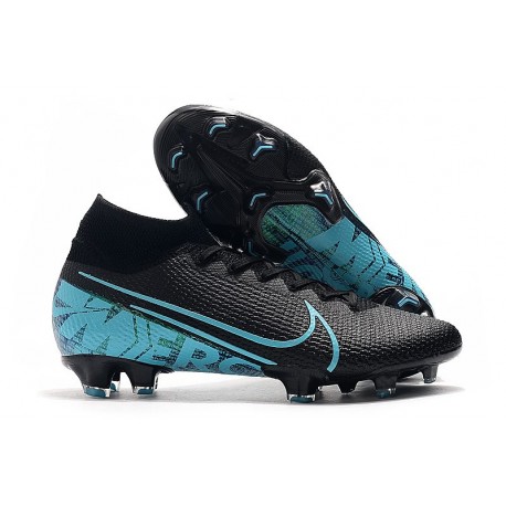 nike mercurial black and blue