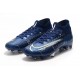 Nike Mercurial Superfly 7 Elite FG New Boots -Blue Void Volt White