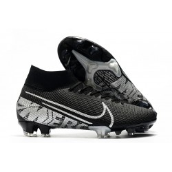 Nike Mercurial Superfly VII Elite FG Cleat Black Metallic Cool Grey