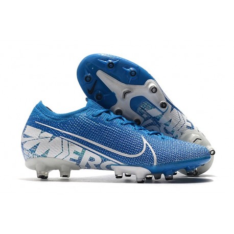 nike mercurial blue and white