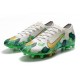 Mbappe Nike Mercurial Vapor 13 Elite AG-Pro Cleats White Green Gold