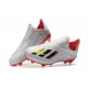 adidas X 19+ Firm Ground Soccer Cleats Silver Metallic Hi Res Red White
