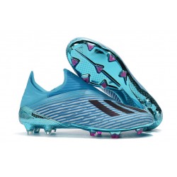 adidas X 19+ Firm Ground Soccer Cleats Bright Cyan Core Black