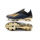 adidas X 19+ Firm Ground Soccer Cleats Core Black Gold Metallic Blue