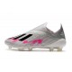 adidas X 19+ Firm Ground Soccer Cleats Silver Black Pink