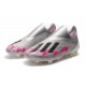 adidas X 19+ Firm Ground Soccer Cleats Silver Black Pink