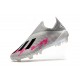 adidas X 19+ Firm Ground Soccer Cleats Silver Black Pink