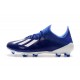 adidas Men's X 19.1 FG Soccer Cleats Royal Blue White