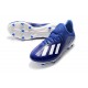 adidas Men's X 19.1 FG Soccer Cleats Royal Blue White