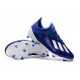 adidas Men's X 19.1 FG Soccer Cleats Royal Blue White