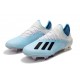 adidas Men's X 19.1 FG Soccer Cleats Blue White Black