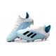 adidas Men's X 19.1 FG Soccer Cleats Blue White Black