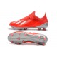 adidas Men's X 19.1 FG Soccer Cleats Crimson Silver