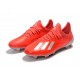 adidas Men's X 19.1 FG Soccer Cleats Crimson Silver