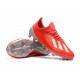 adidas Men's X 19.1 FG Soccer Cleats Crimson Silver