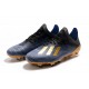 adidas Men's X 19.1 FG Soccer Cleats Black Blue Gold