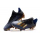 adidas Men's X 19.1 FG Soccer Cleats Black Blue Gold