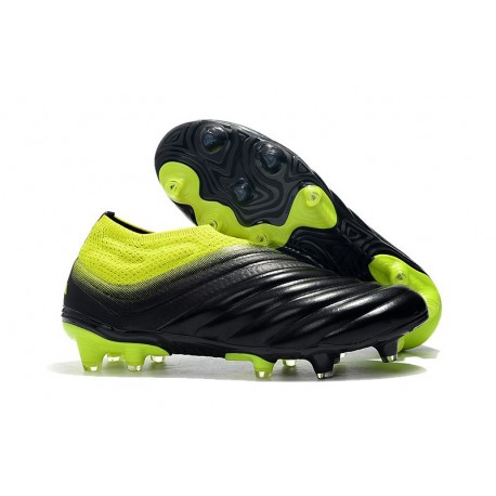 adidas Copa 19+ FG Soccer Cleats Core Black Solar Yellow