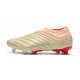 adidas Copa 19+ FG Soccer Cleats Off White Solar Red