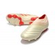 adidas Copa 19+ FG Soccer Cleats Off White Solar Red