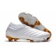 adidas Copa 19+ FG Soccer Cleats White Gold Metallic