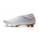 adidas Copa 19+ FG Soccer Cleats White Gold Metallic