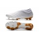 adidas Copa 19+ FG Soccer Cleats White Gold Metallic