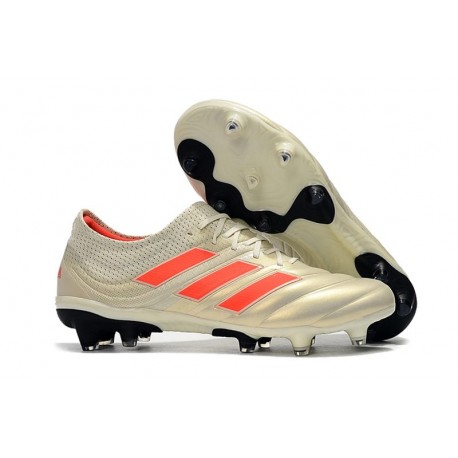 adidas Copa 19.1 FG Soccer Boots White Solar Red