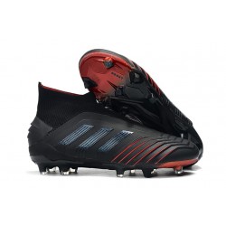 adidas Predator 19+ FG Soccer Cleats Black Red