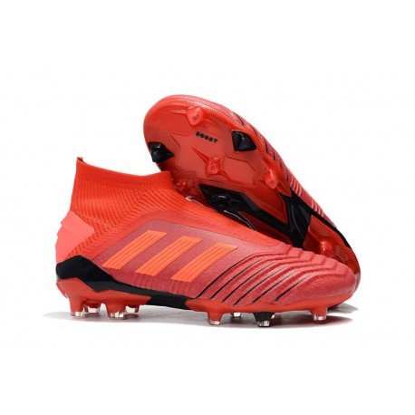 adidas Predator 19+ FG Soccer Cleats Active Red