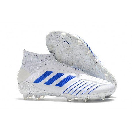 adidas Predator 19+ FG Soccer Cleats Virtuso White Blue