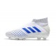 adidas Predator 19+ FG Soccer Cleats Virtuso White Blue