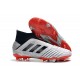 adidas Predator 19+ FG Soccer Cleats Silver Metallic Core Black