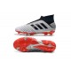 adidas Predator 19+ FG Soccer Cleats Silver Metallic Core Black