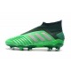 adidas Predator 19+ FG Soccer Cleats Green Silver