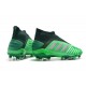 adidas Predator 19+ FG Soccer Cleats Green Silver