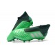 adidas Predator 19+ FG Soccer Cleats Green Silver