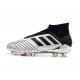 adidas Predator 19+ FG Soccer Cleats Silver Black