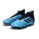 adidas Predator 19+ FG Soccer Cleats Bright Cyan Core Black