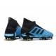adidas Predator 19+ FG Soccer Cleats Bright Cyan Core Black