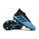 adidas Predator 19+ FG Soccer Cleats Bright Cyan Core Black