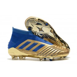 adidas Predator 19+ Firm Ground Boots Gold Metallic Blue