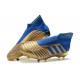 adidas Predator 19+ Firm Ground Boots Gold Metallic Blue