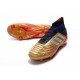 adidas Predator 19.1 FG Men's Boots Gold Silver Red