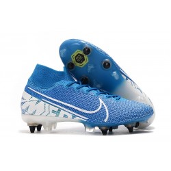 Nike Mercurial Superfly 7 Elite SG-PRO Anti-Clog Blue White