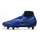 Nike Phantom VSN Elite DF SG-Pro Anti Clog Racer Blue Black Metallic Silver