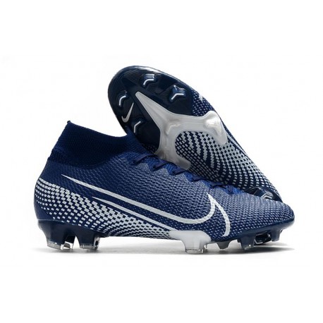 nike mercurial blue and white