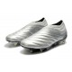 adidas Copa 20+ FG K-Leather Soccer Cleat Silver Solar Yellow